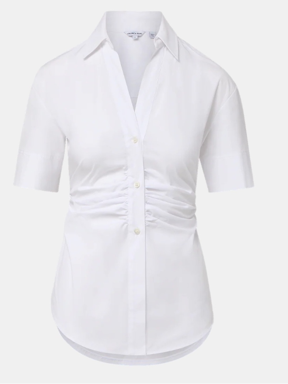 NWT Veronica Beard Devra White Button Down Shirt - Size 2